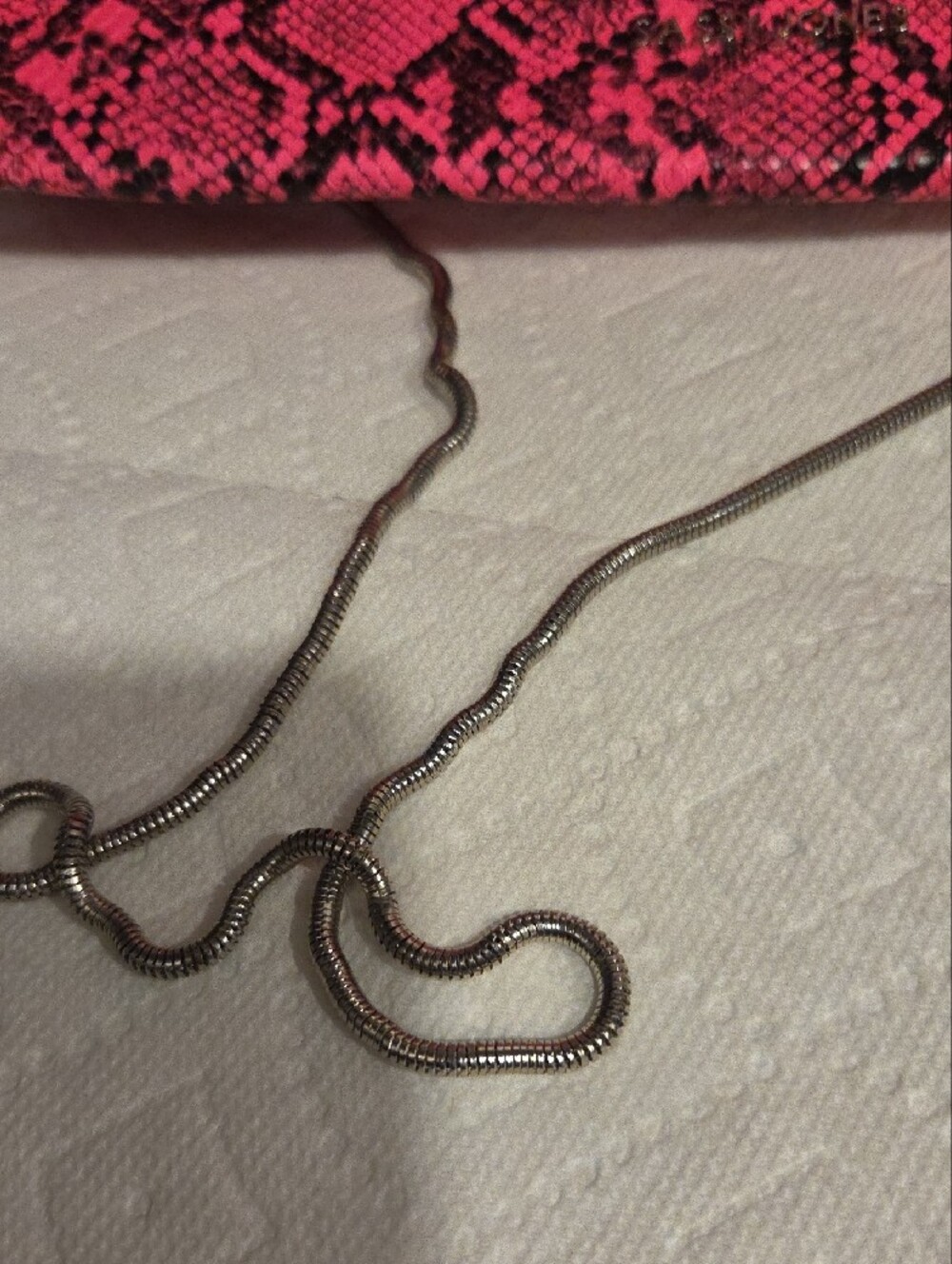 Sassy Jones Hot Pink & Black Snakeskin Crossbody Bag - Picture 5 of 10
